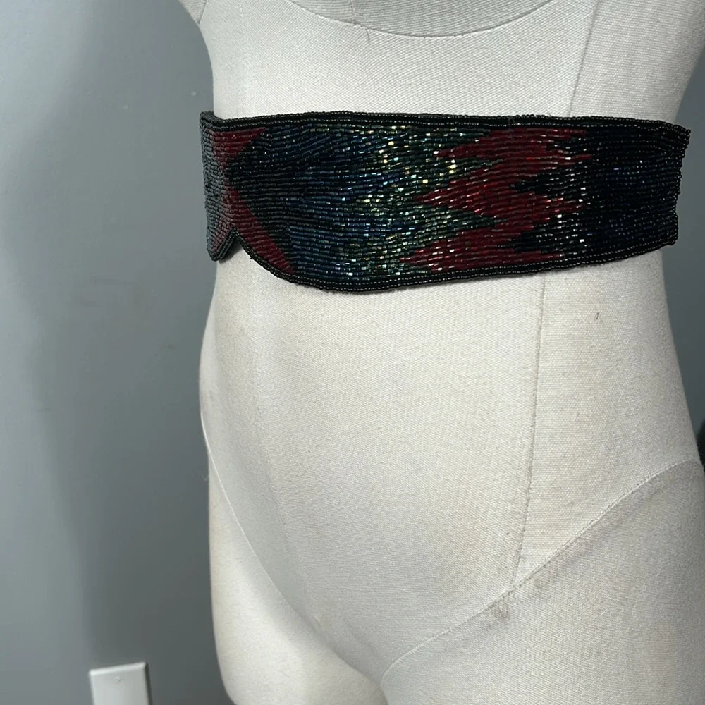 Vintage Speyer Milor Ltd Handmade Colorful Beaded belt